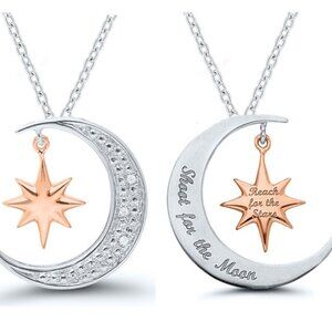 Moon and Star necklace